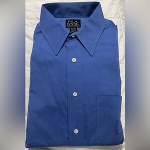 Jos A Bank | New Cobalt Blue Slim Fit | 16 1/2 - 36 | 100% cotton | no wrinkle